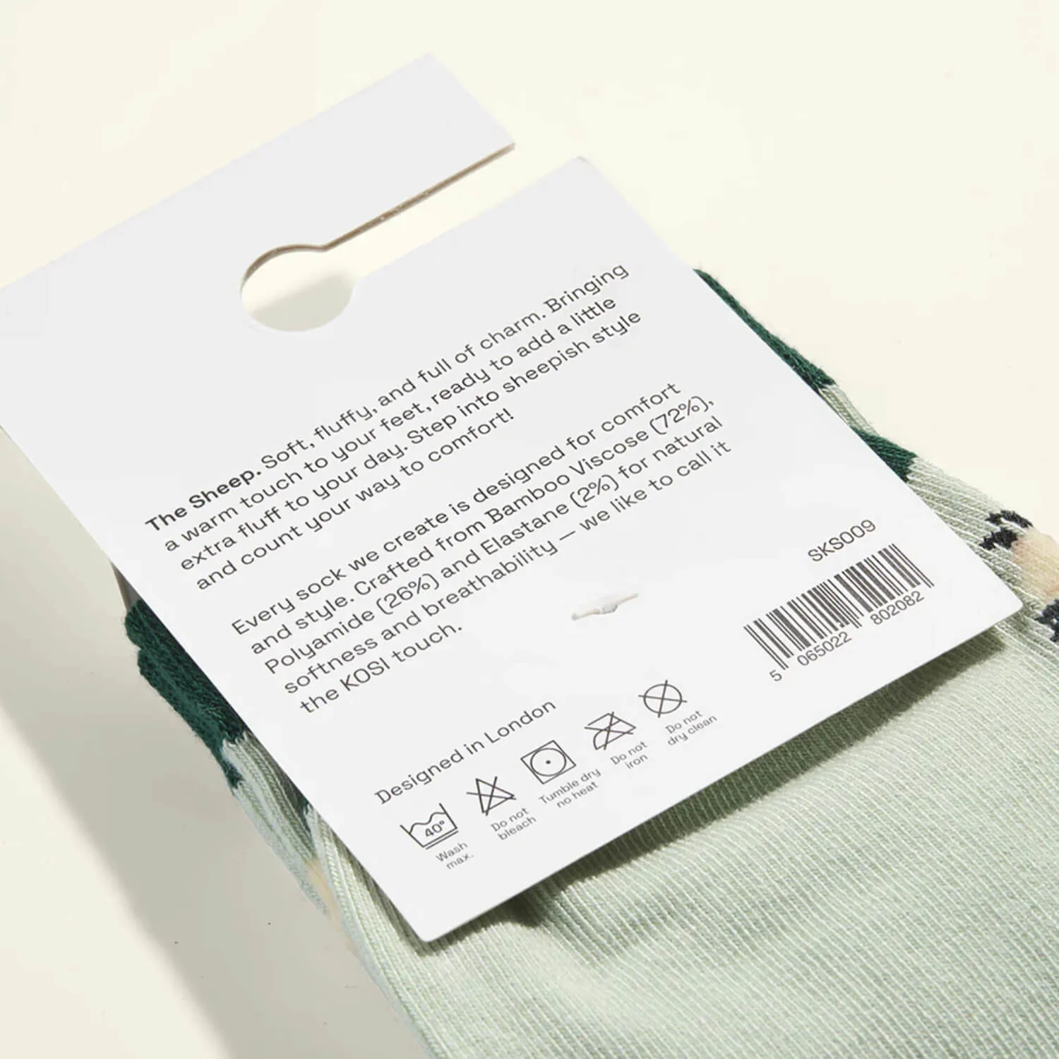 Kosi Bamboo Socks One Size 3-8 - The Sheep - Image 3