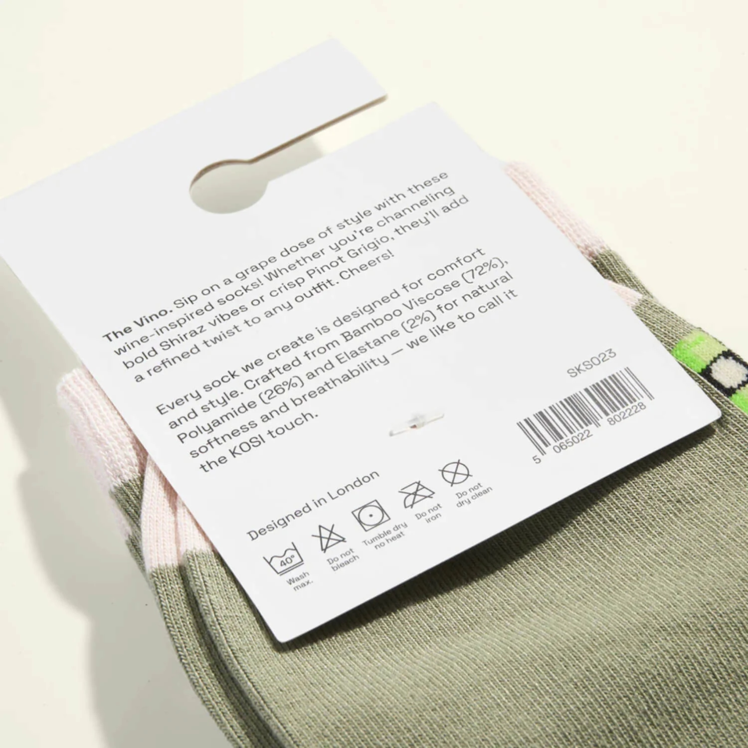 Kosi Bamboo Socks One Size 3-8 - The Vino - Image 3