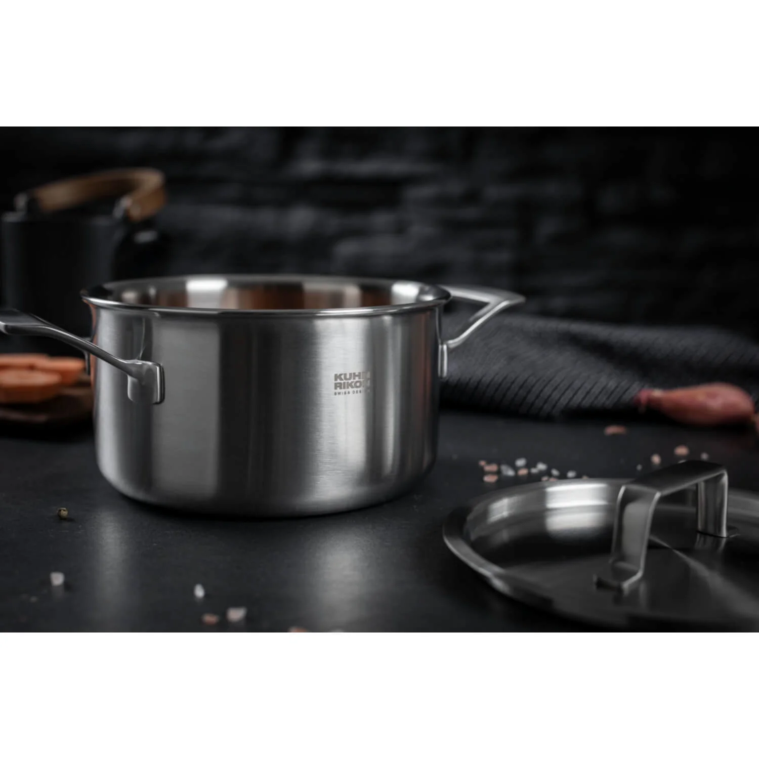 Kuhn Rikon Culinary Fiveply 18cm Stainless Steel Casserole - Image 8
