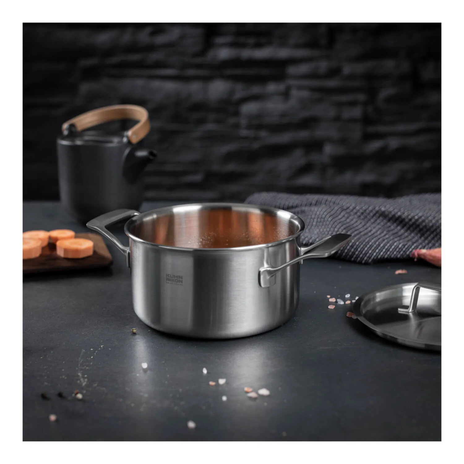 Kuhn Rikon Culinary Fiveply 18cm Stainless Steel Casserole - Image 9