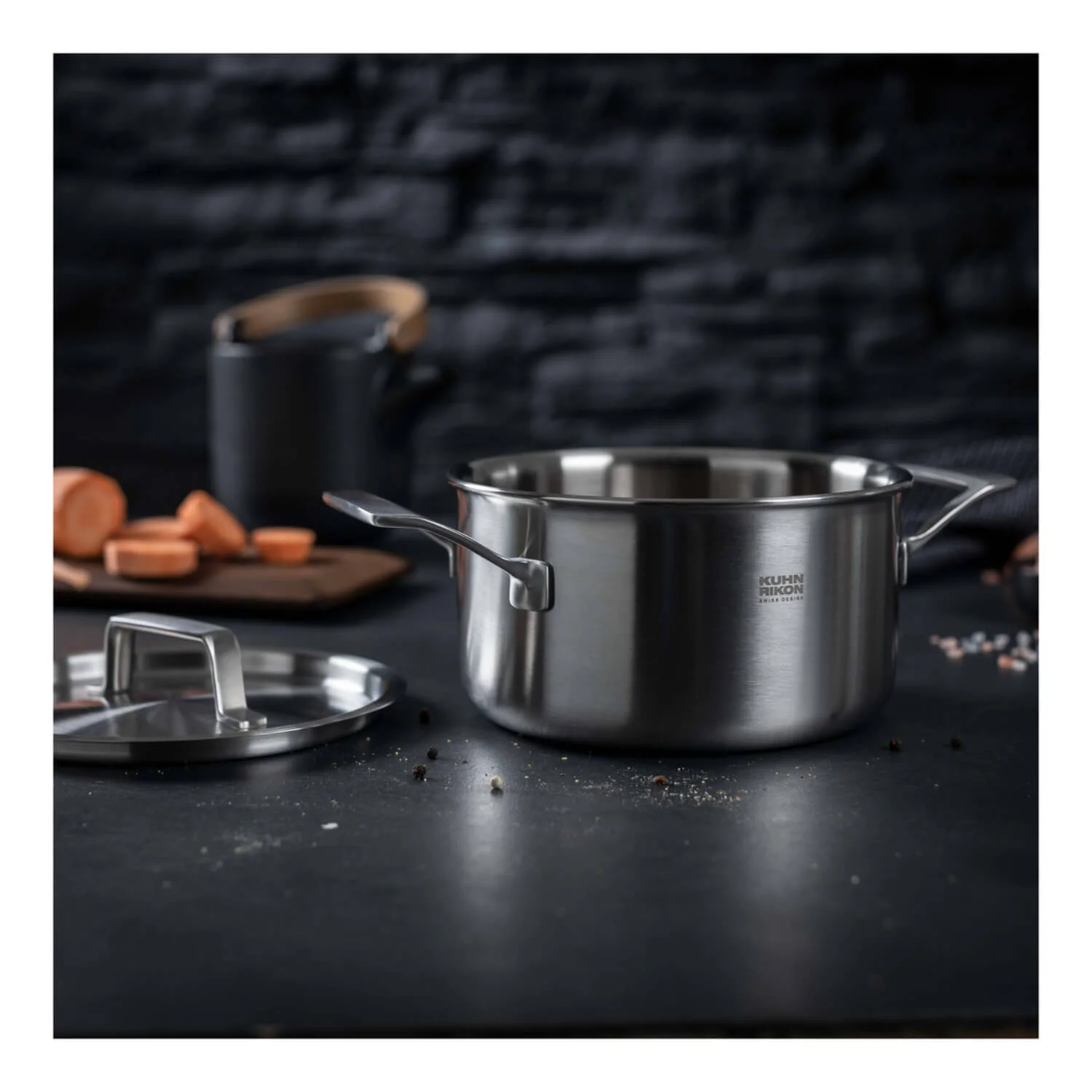 Kuhn Rikon Culinary Fiveply 24cm Stainless Steel Casserole - Image 4