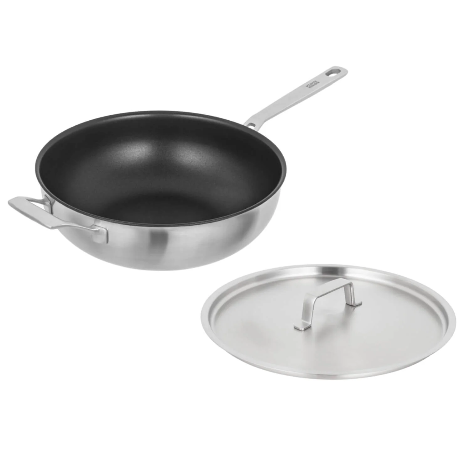 Kuhn Rikon Culinary Fiveply 28cm Non-Stick Wok/Chef's Pan with Lid & Helper Handle - Image 3