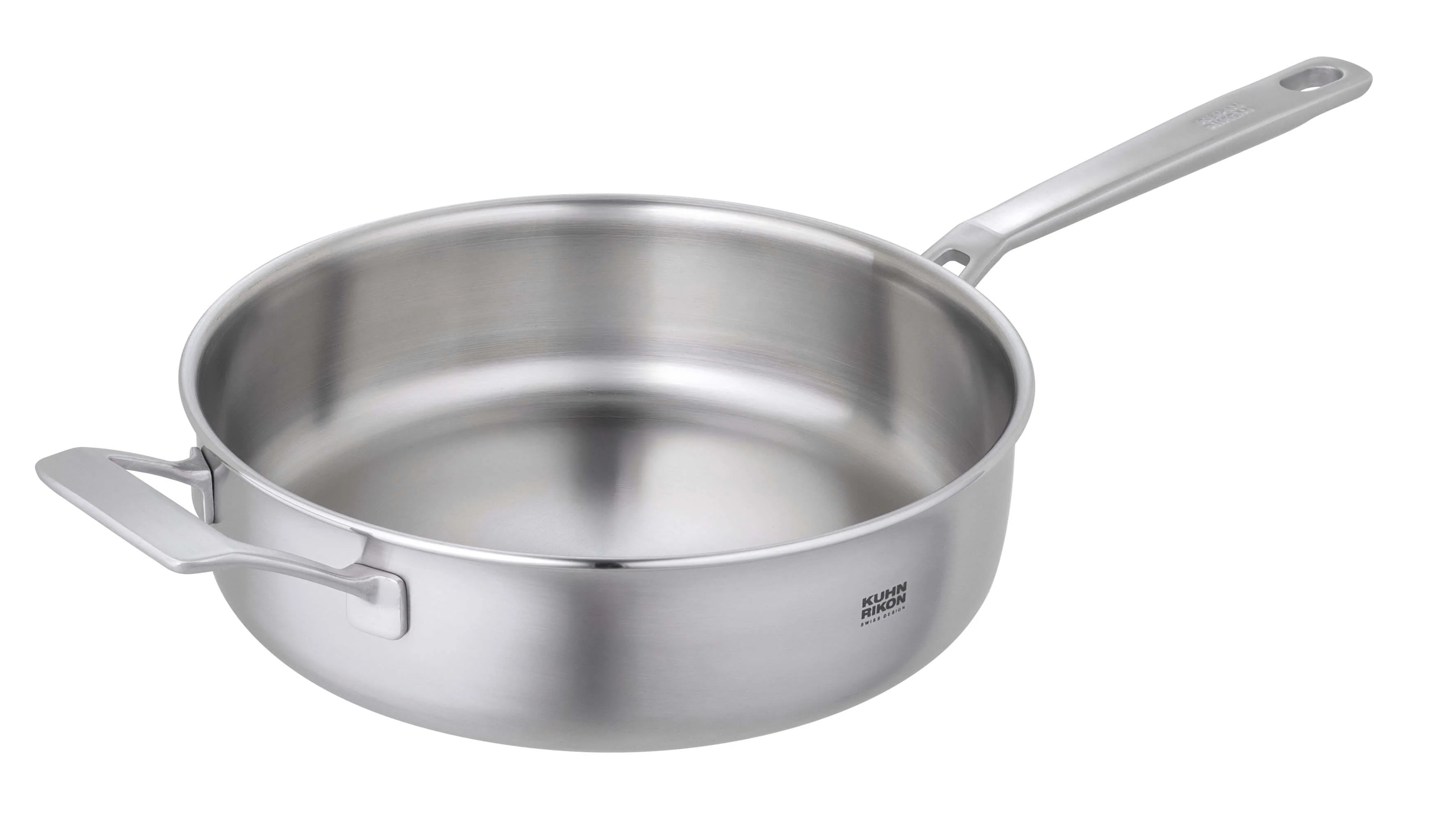 Kuhn Rikon Culinary FivePly 24cm Uncoated Sauté Pan with Lid & Helper Handle - Image 2