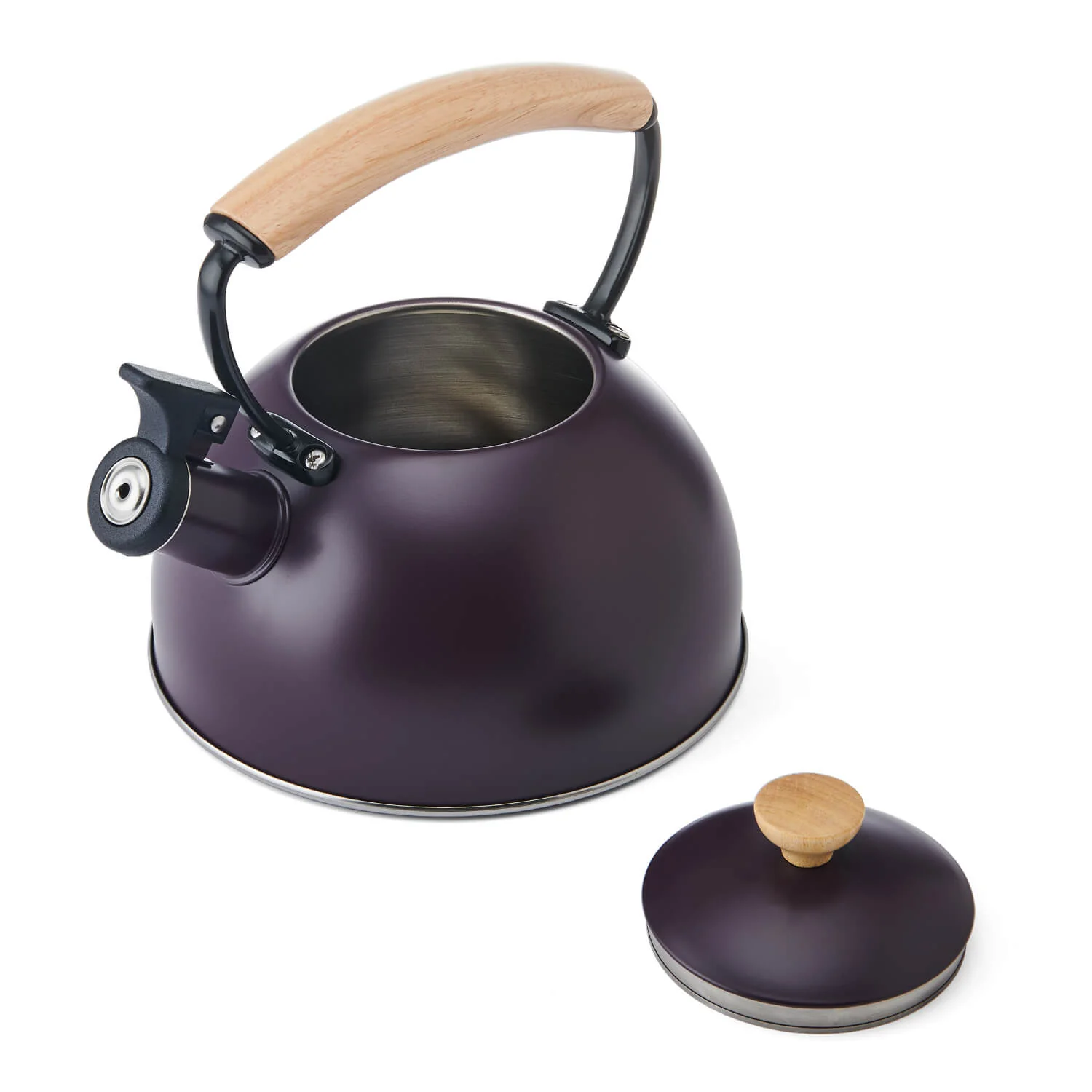 La Cafetière 1.6 Litre Stovetop Whistling Kettle - Purple - Image 4