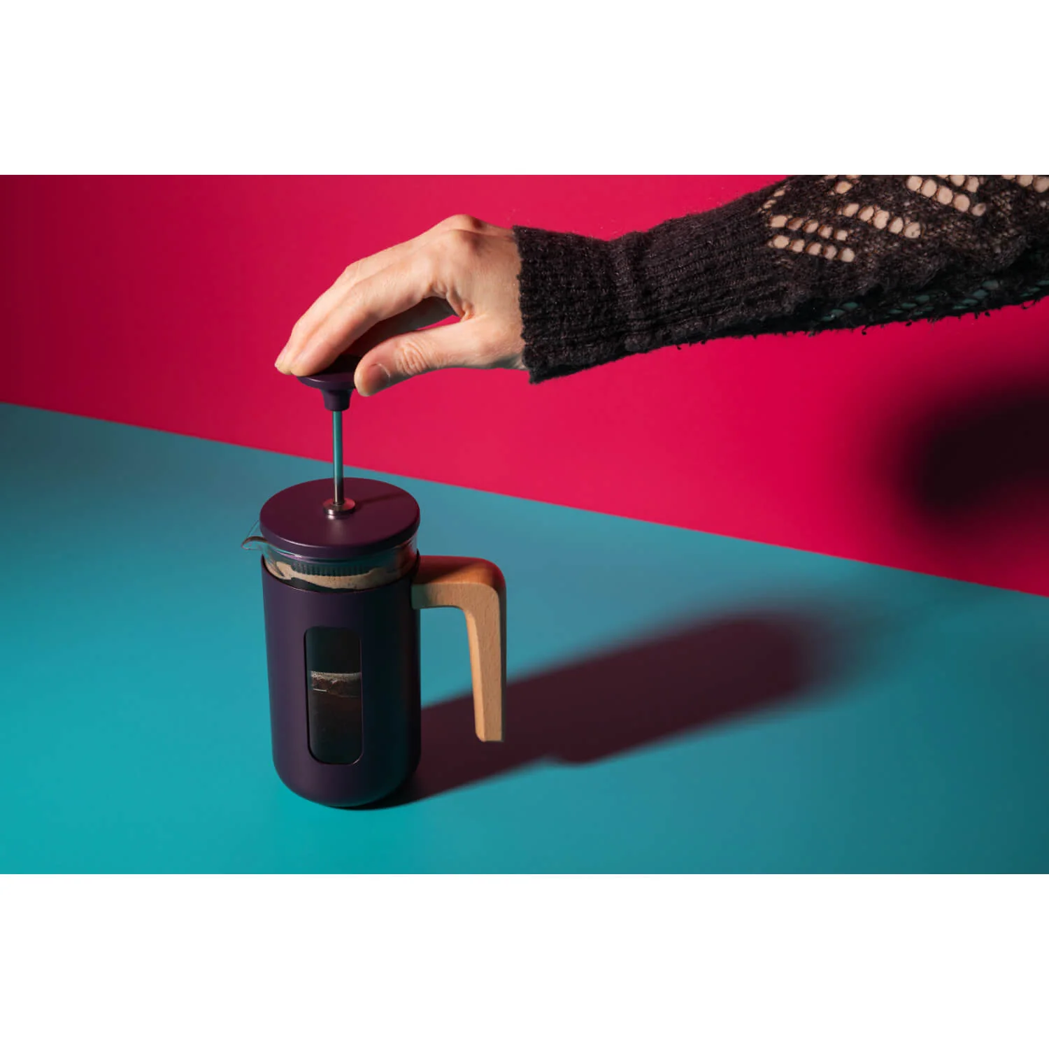 La Cafetière Pisa 3-Cup Cafetière - Purple - Image 8