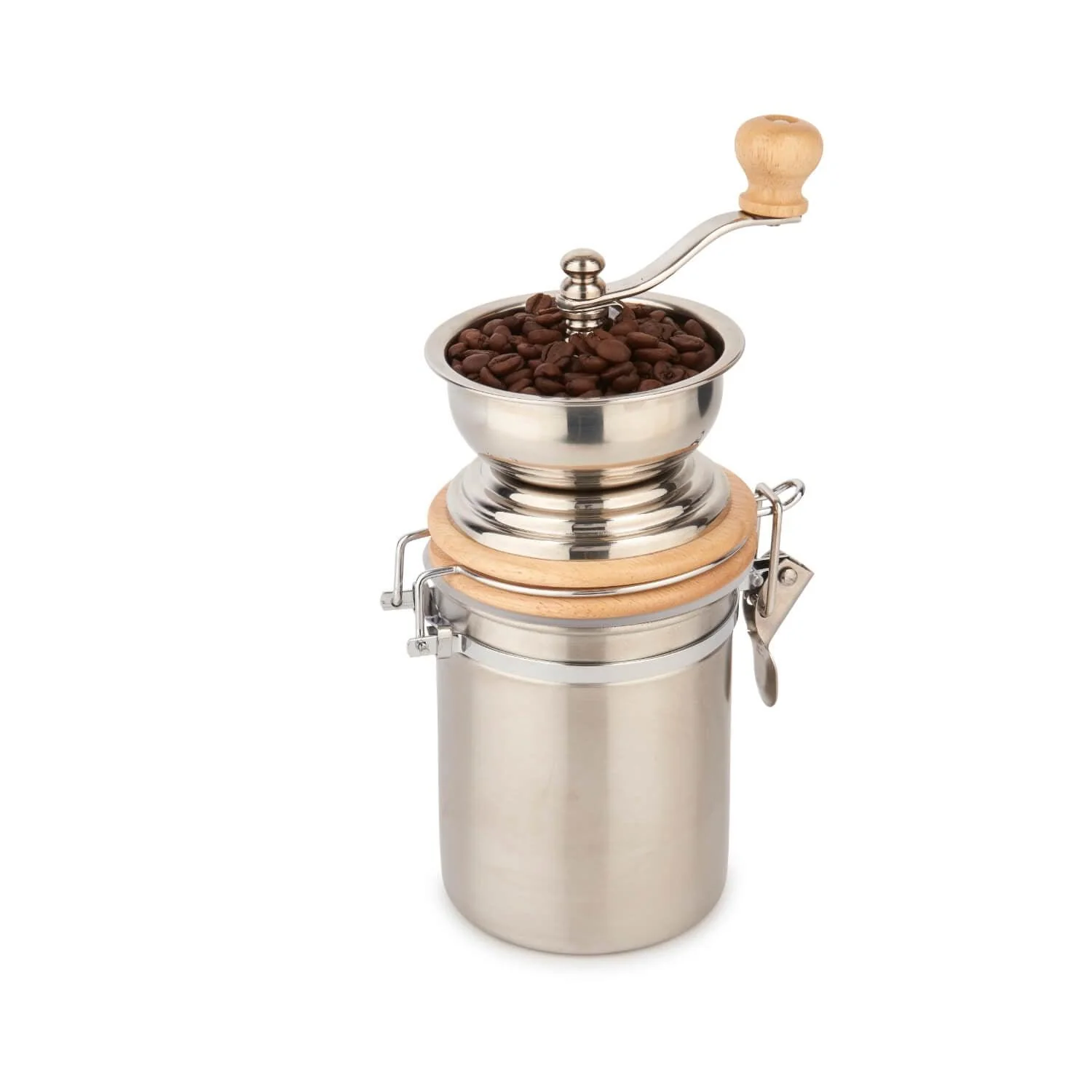 La Cafetière Stainless Steel Manual Coffee Grinder - Silver