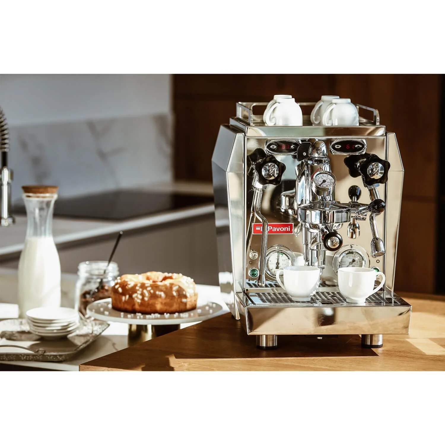 La Pavoni Giotto Guru Botticelli Speciality Coffee Machine - Silver - Image 5