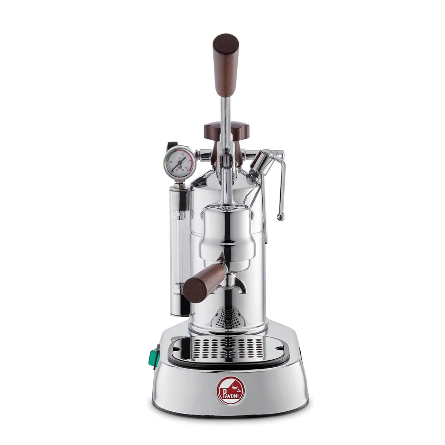 La Pavoni Professional Lusso Manual Espresso Coffee Machine - Brown Handle - Image 2