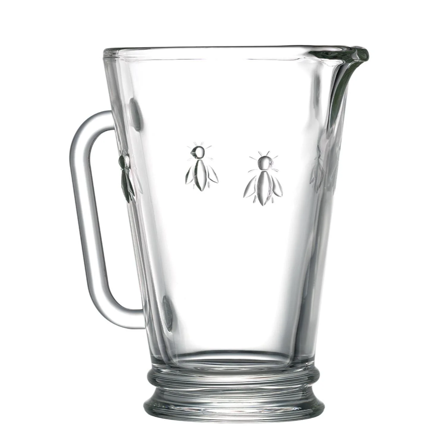 La Rochere Bee Embossed Clear Glass Jug - 1 Litre