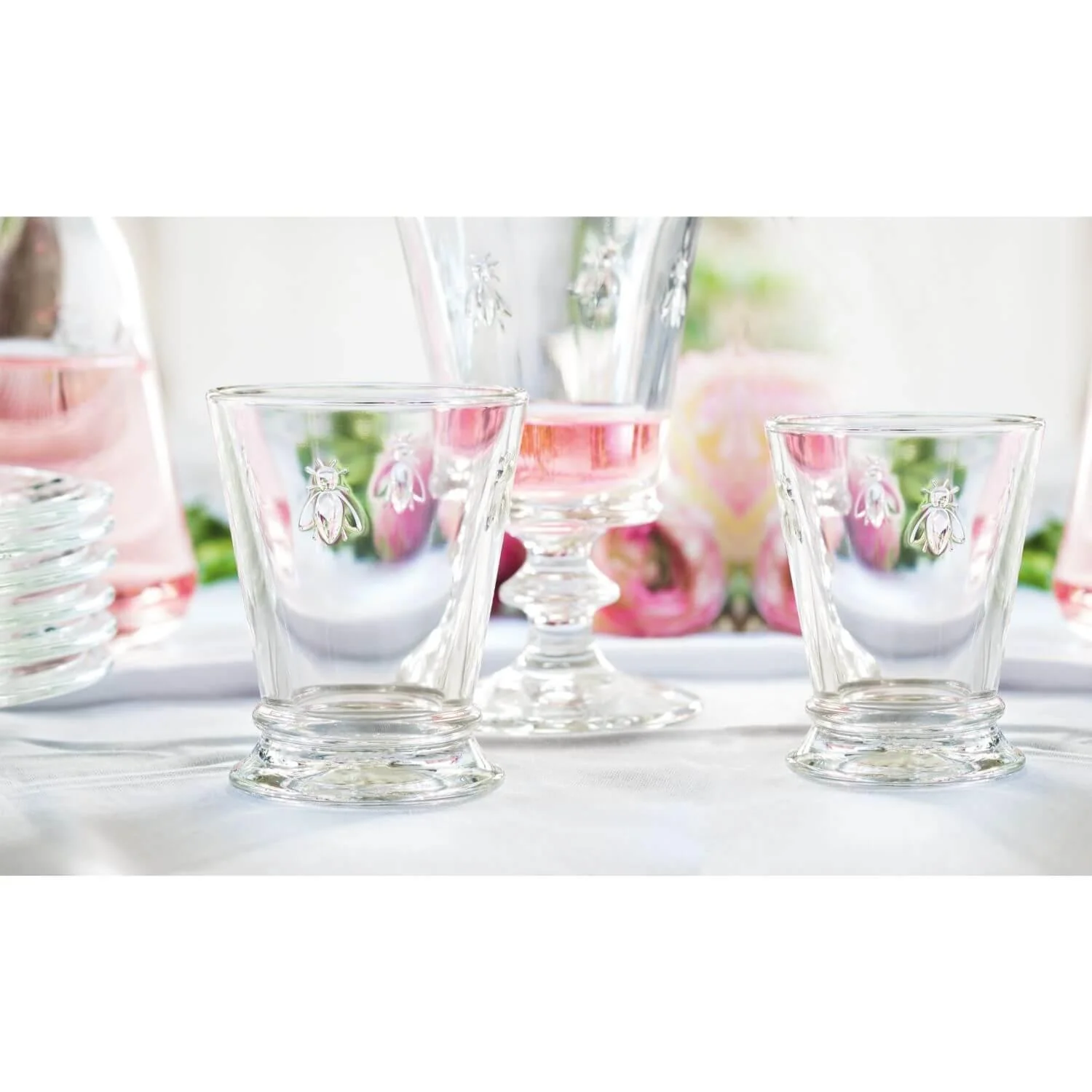 La Rochere Bee Embossed Clear Large Long Drink Glass - 460ml - Image 3