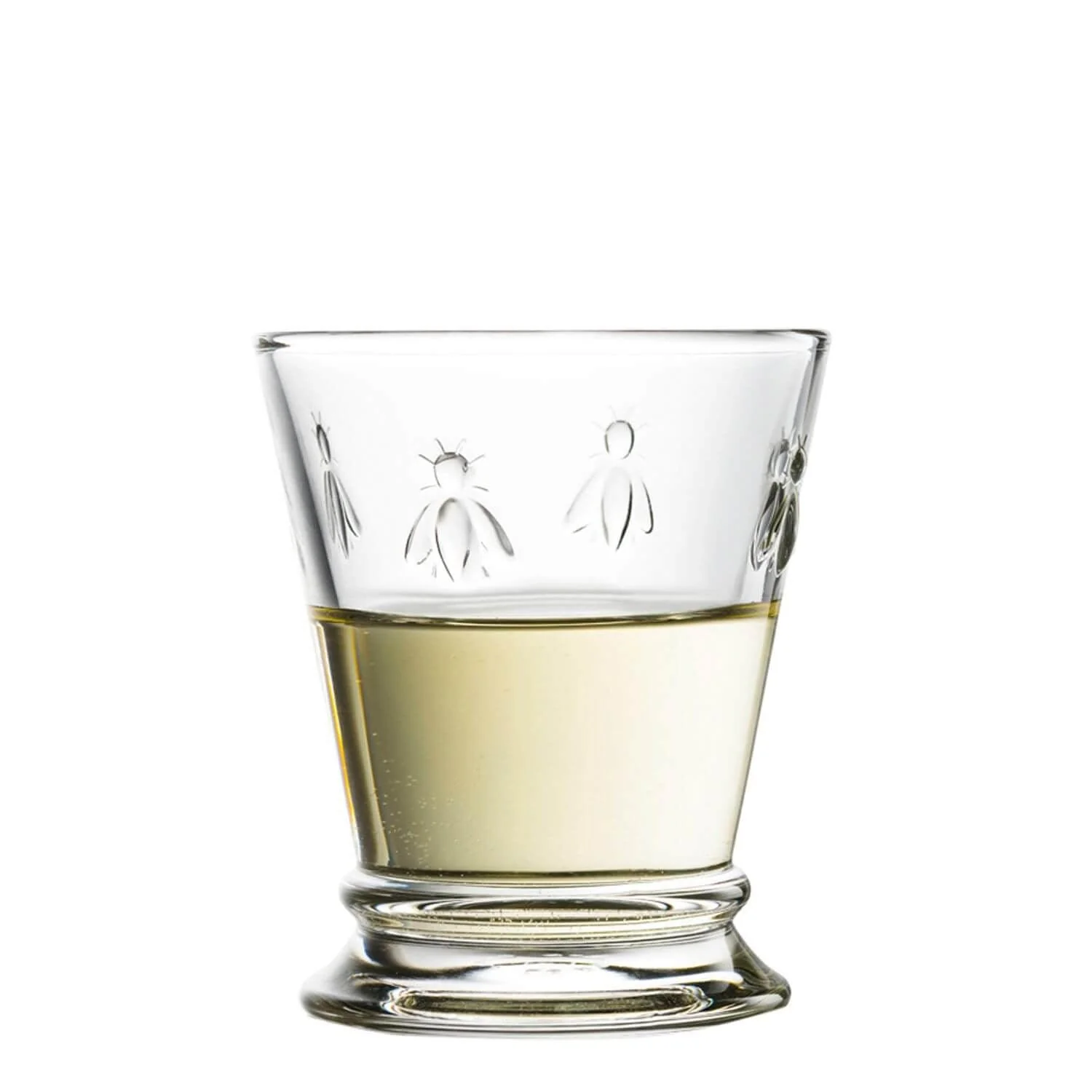La Rochere Bee Embossed Clear Mini Goblet Tumbler Glass - 185ml