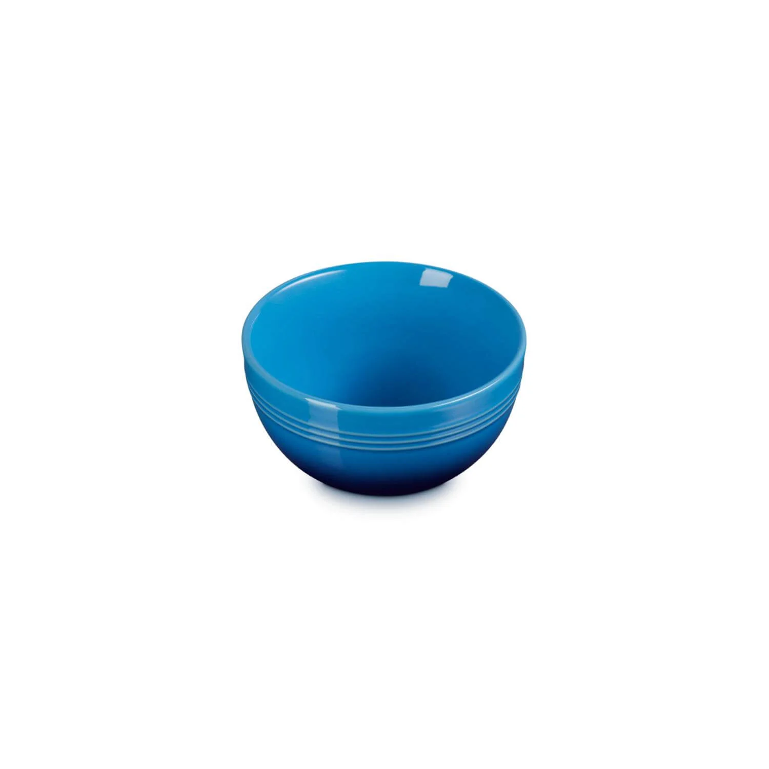 Le Creuset 12cm Stoneware Round Coupe Snack Bowl - Azure - Image 4