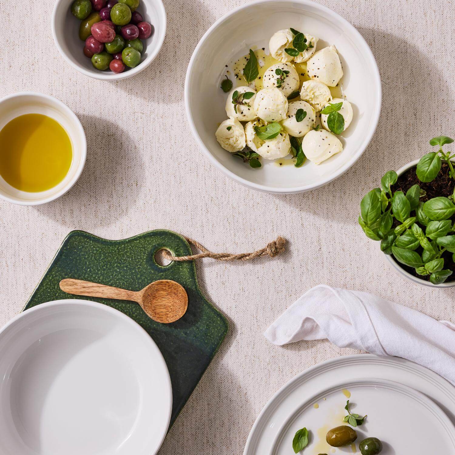 Le Creuset 12cm Stoneware Round Coupe Snack Bowl - White - Image 5