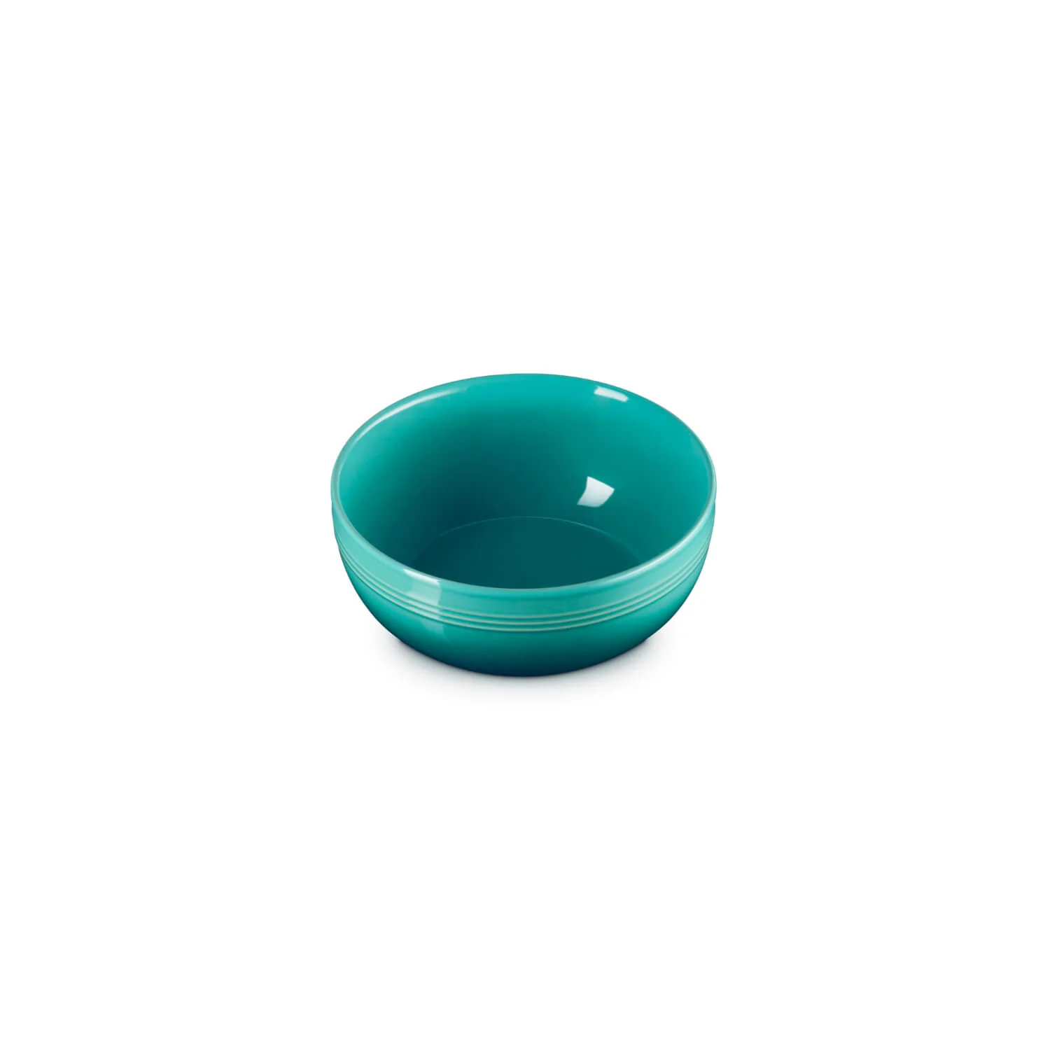 Le Creuset 16cm Stoneware Coupe Cereal Bowl - Bleu Riviera - Image 4