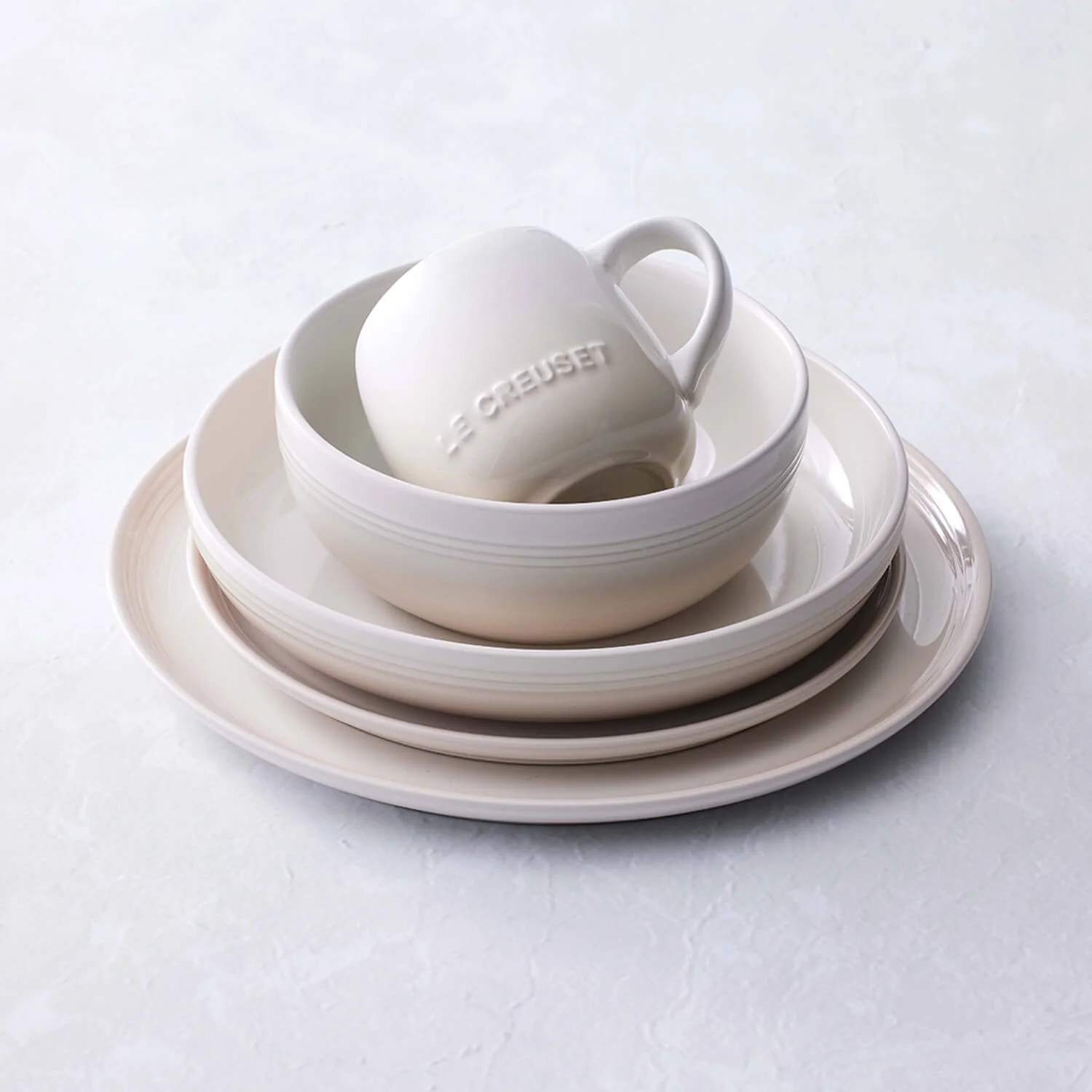 Le Creuset 16cm Stoneware Coupe Cereal Bowl - Meringue - Image 5