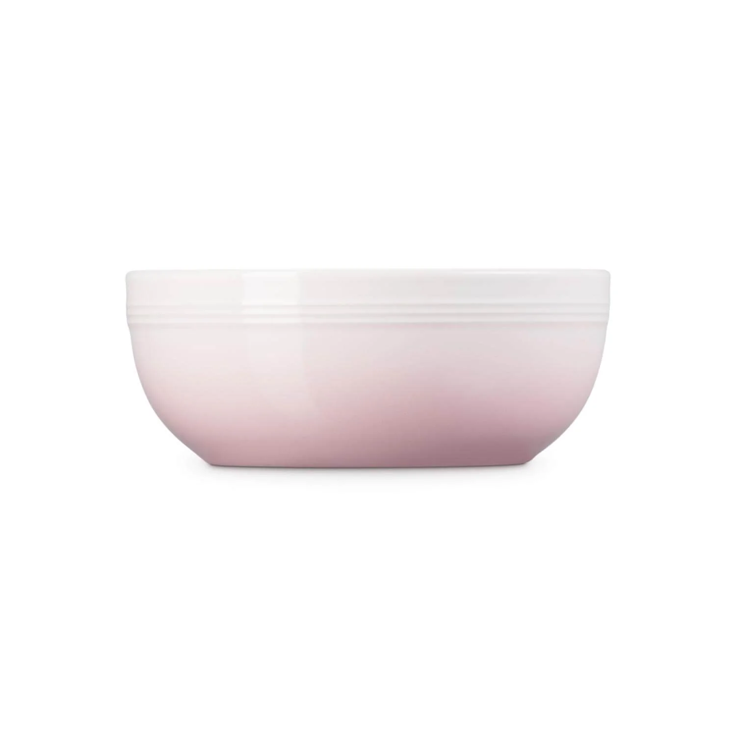 Le Creuset 20cm Coupe Stoneware Serve Bowl - Shell Pink - Image 2