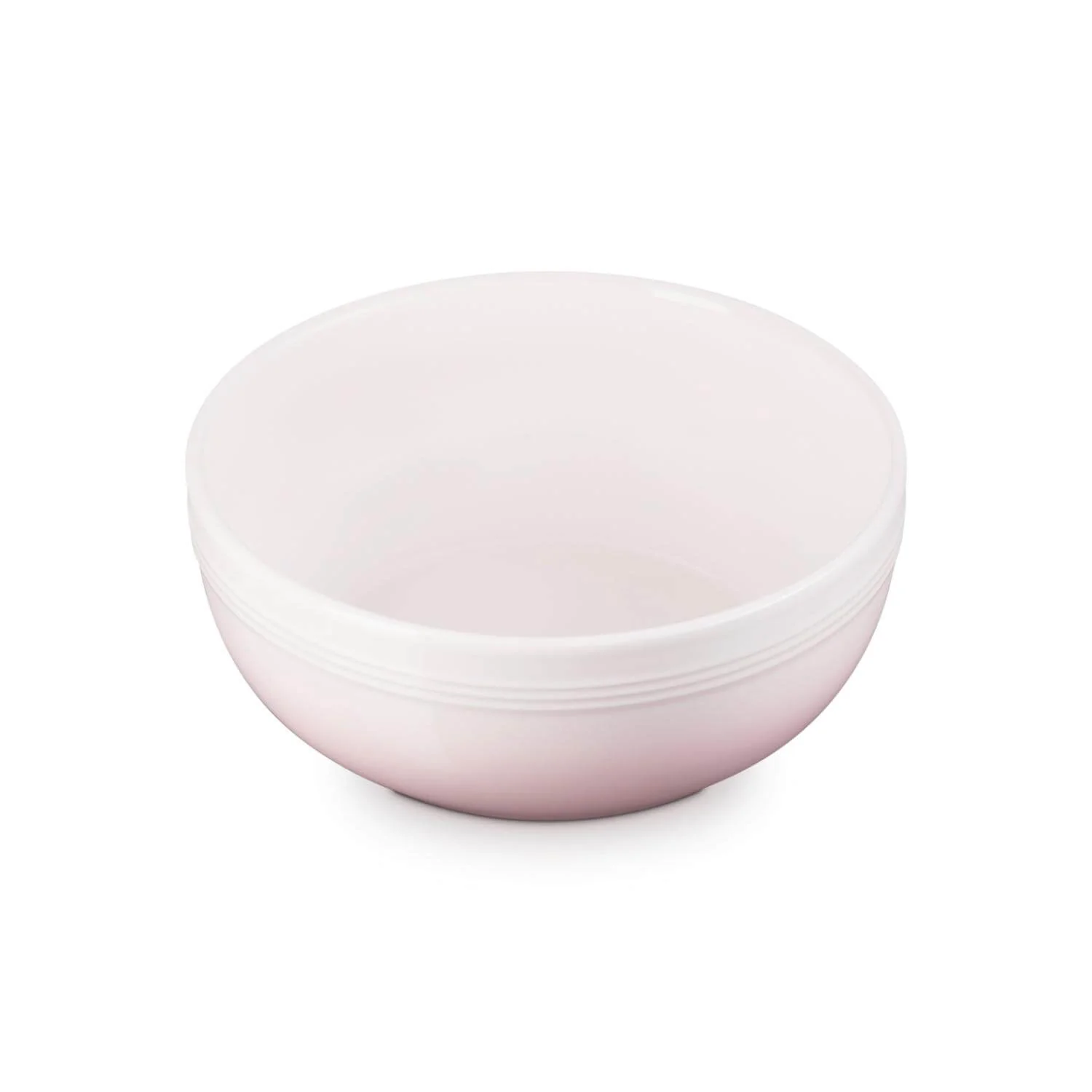 Le Creuset 20cm Coupe Stoneware Serve Bowl - Shell Pink - Image 4