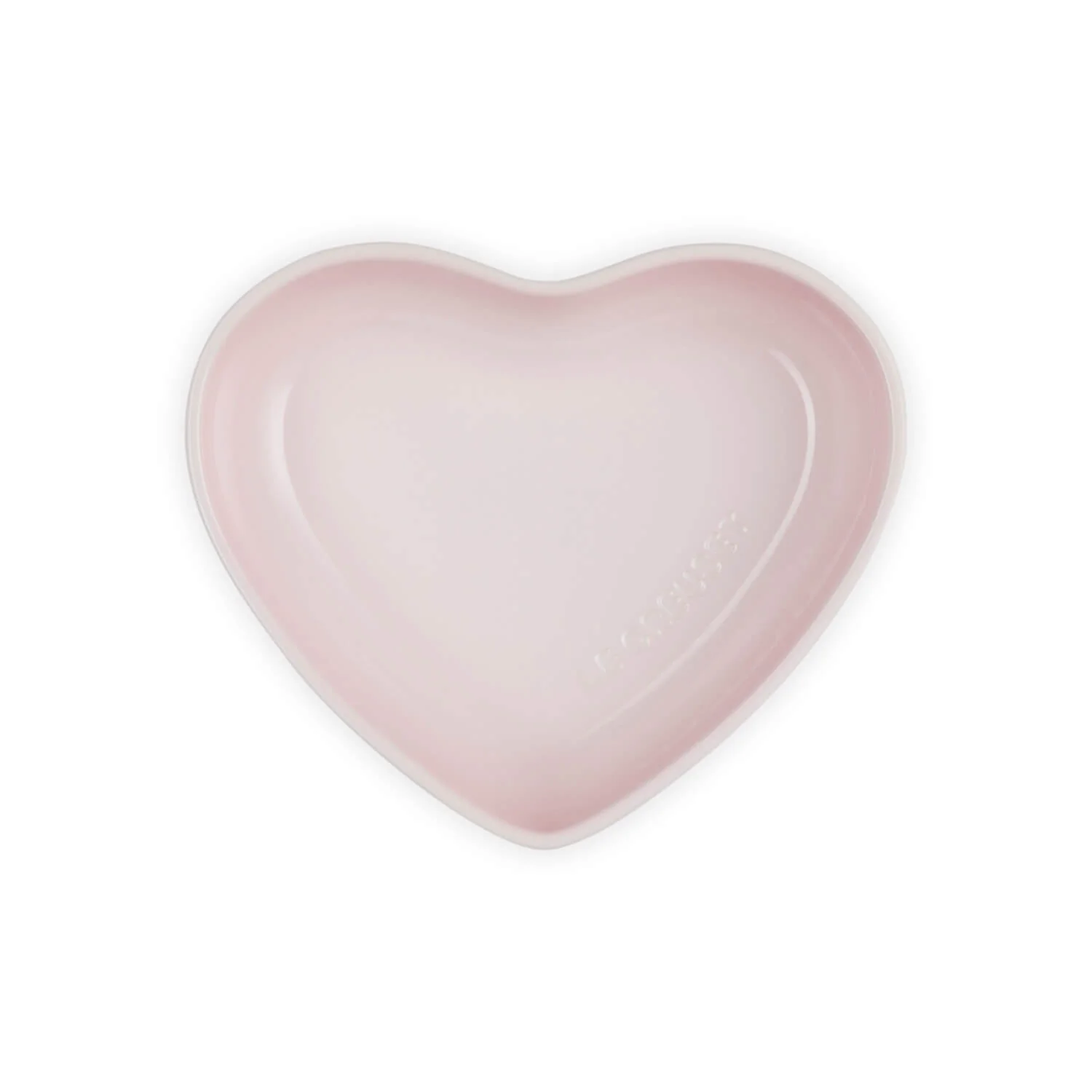 Le Creuset 20cm Heart Stoneware Bowl - Shell Pink - Image 2