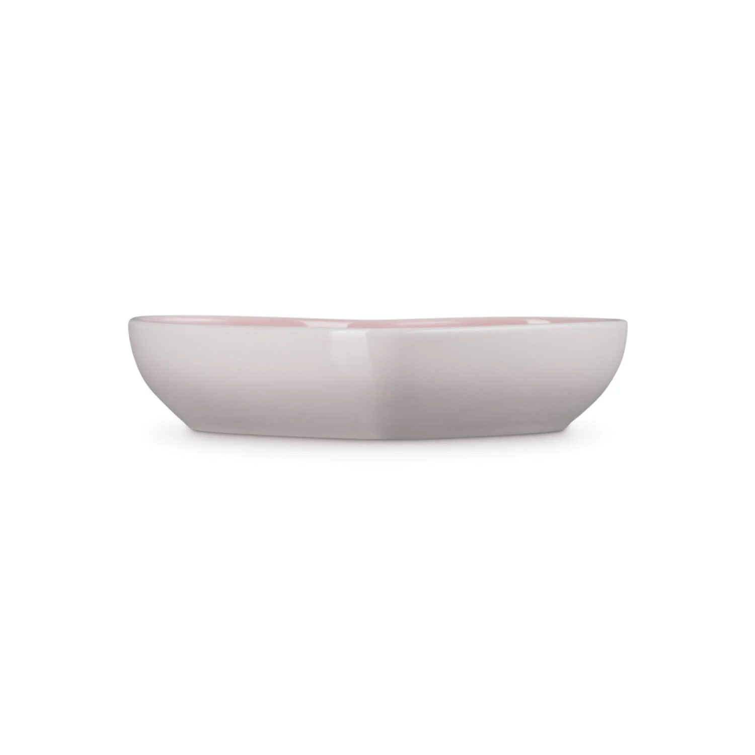 Le Creuset 20cm Heart Stoneware Bowl - Shell Pink - Image 3