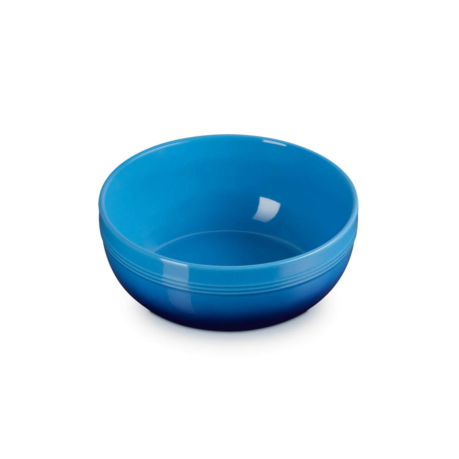 Le Creuset 20cm Stoneware Coupe Serve Bowl - Azure - Image 4