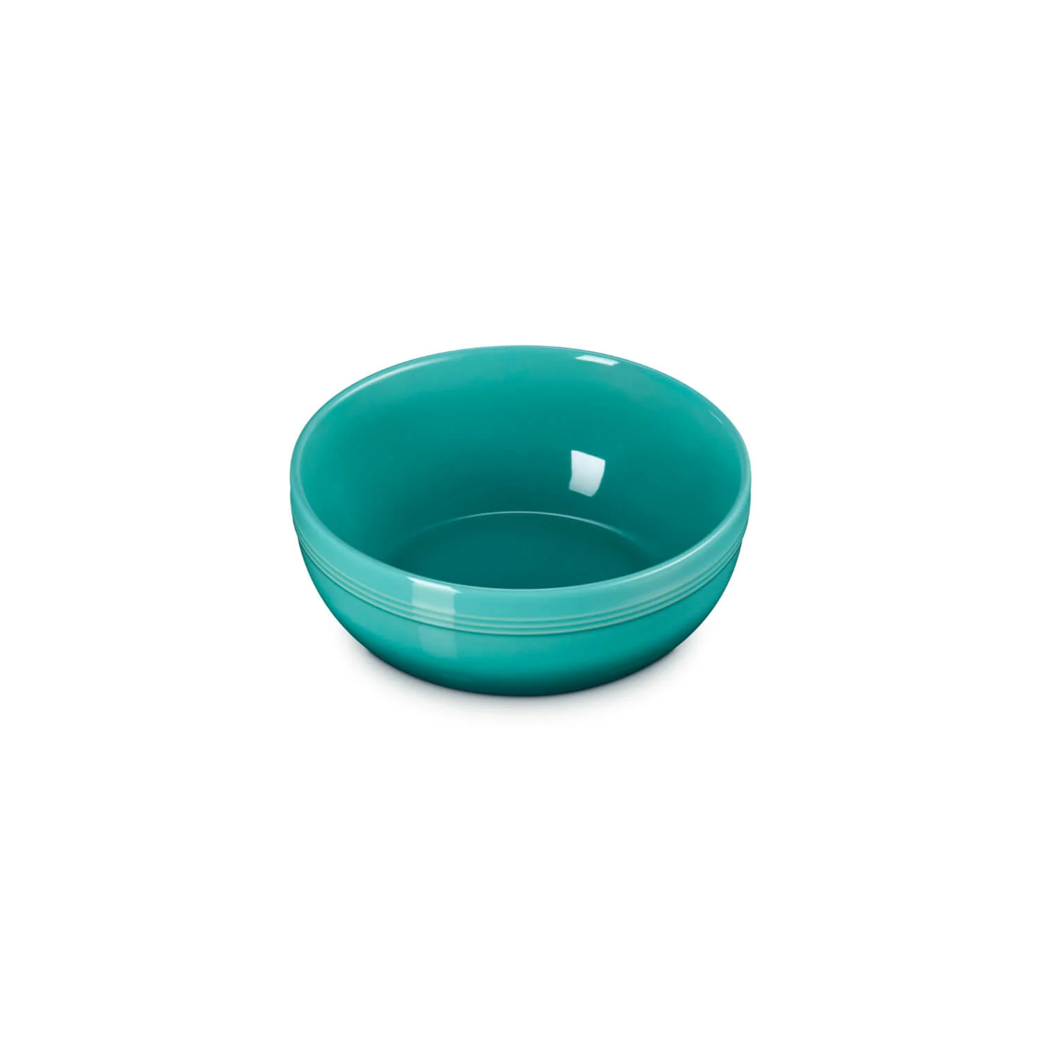 Le Creuset 20cm Stoneware Coupe Serve Bowl - Bleu Riviera - Image 2
