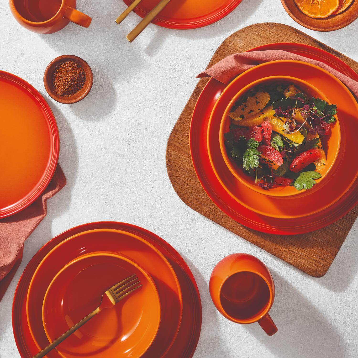 Le Creuset 22cm Stoneware Coupe Side Plate - Volcanic - Image 5
