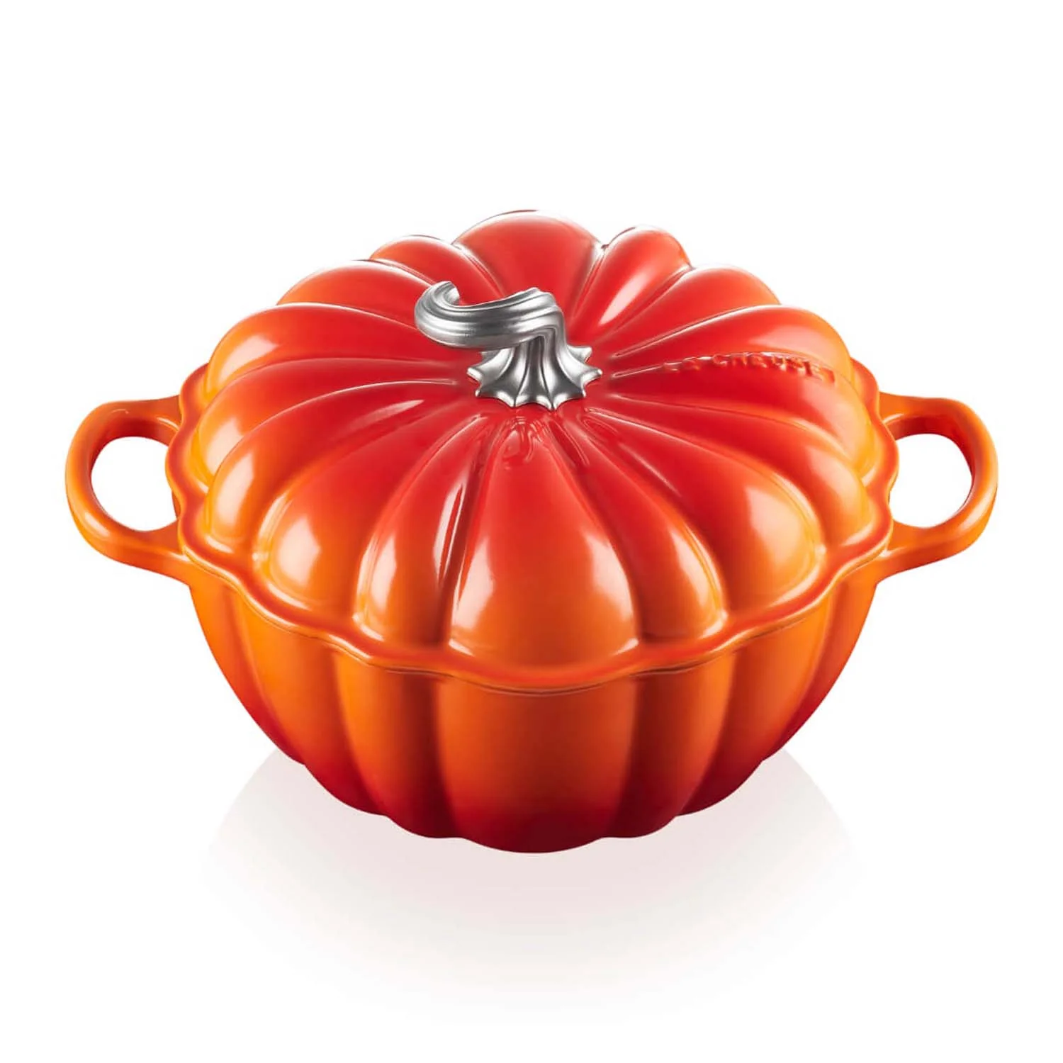 Le Creuset Halloween Cast Iron 24cm Pumpkin Casserole - Volcanic