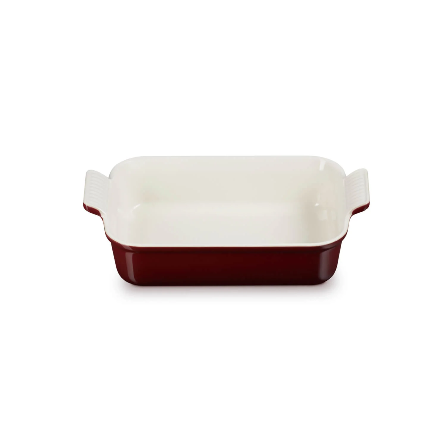 Le Creuset Stoneware Heritage 26cm Rectangular Deep Dish - Garnet - Image 4
