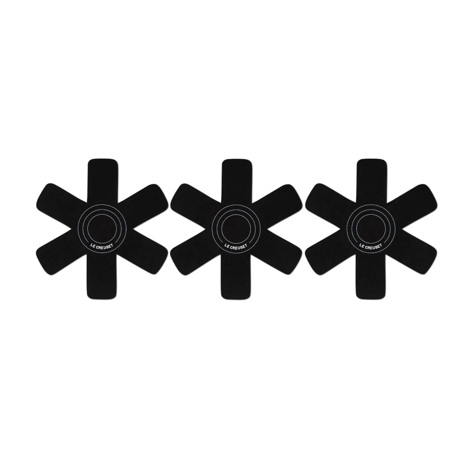 Le Creuset 3-Piece Felt Pan Protectors -Black - Image 2