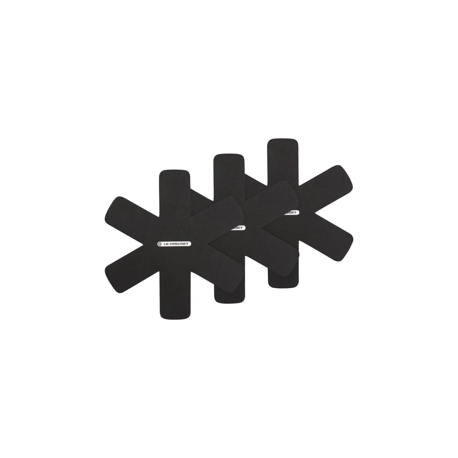 Le Creuset 3-Piece Felt Pan Protectors -Black - Image 3