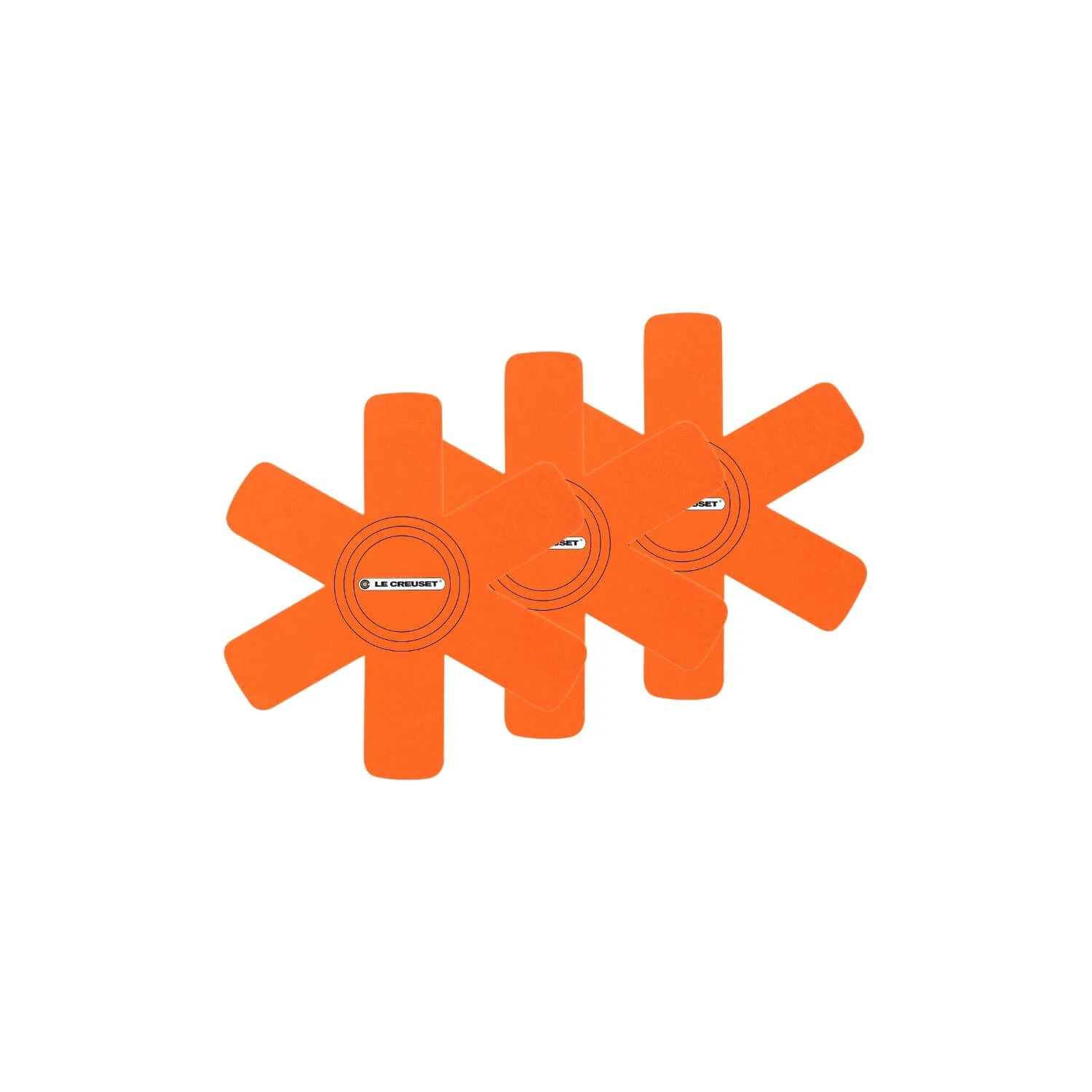 Le Creuset 3-Piece Felt Pan Protectors - Volcanic - Image 4