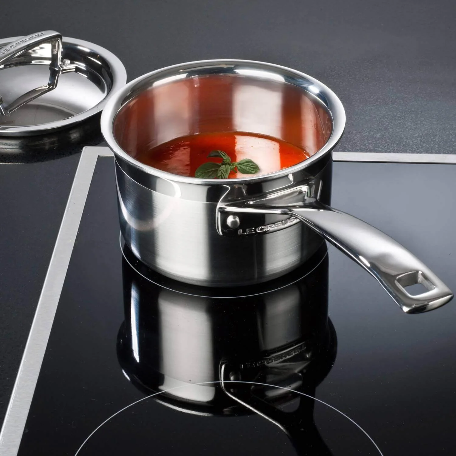Le Creuset 3-Ply Stainless Steel Saucepan Set - 3 Piece - Image 4
