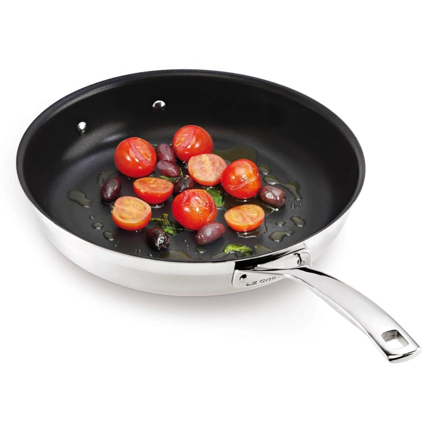 Le Creuset 3-Ply Stainless Steel Non-Stick Frying Pan - 24cm - Image 4