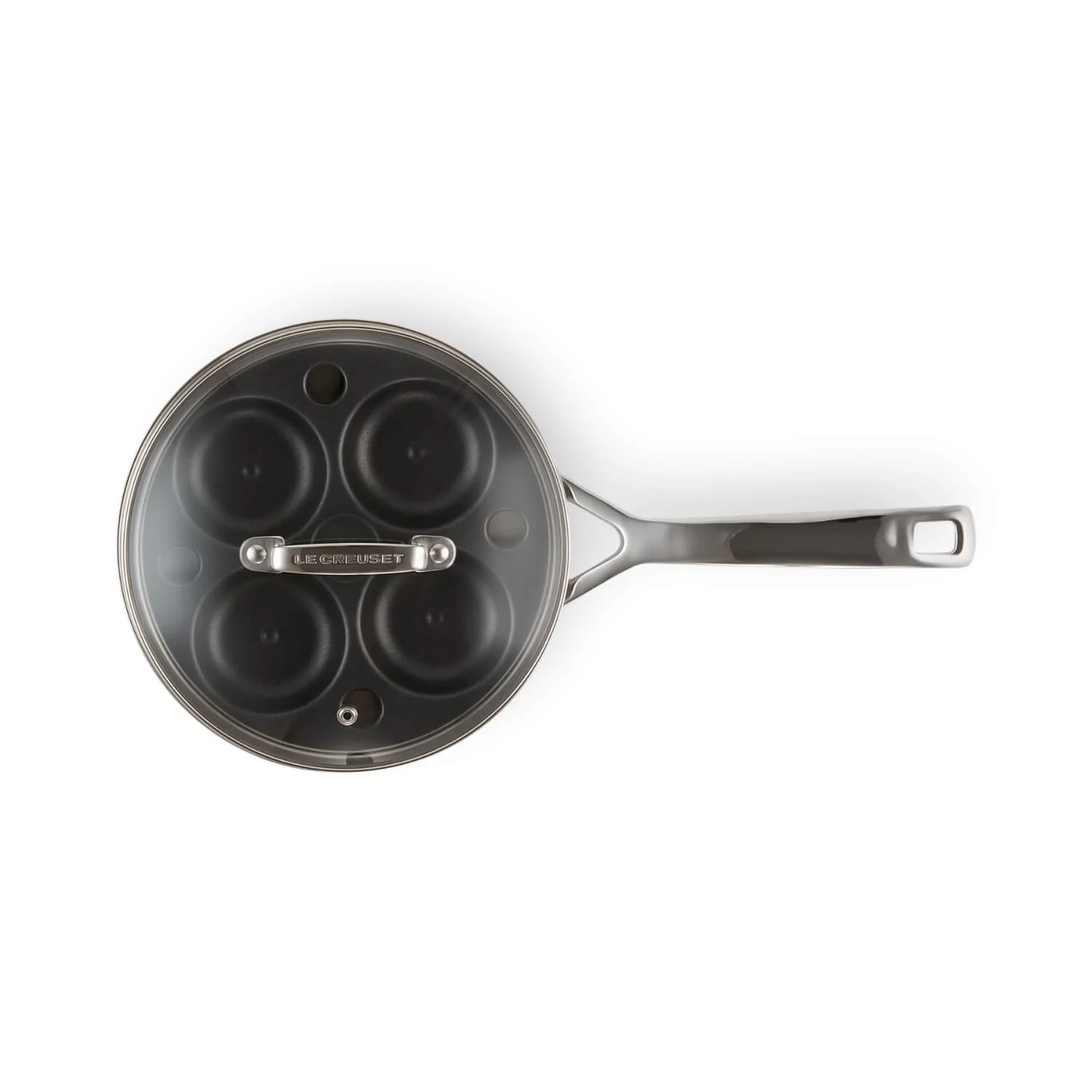 Le Creuset 3-Ply Stainless Steel Saute Pan With Non-Stick Poaching Insert - 20cm - Image 3