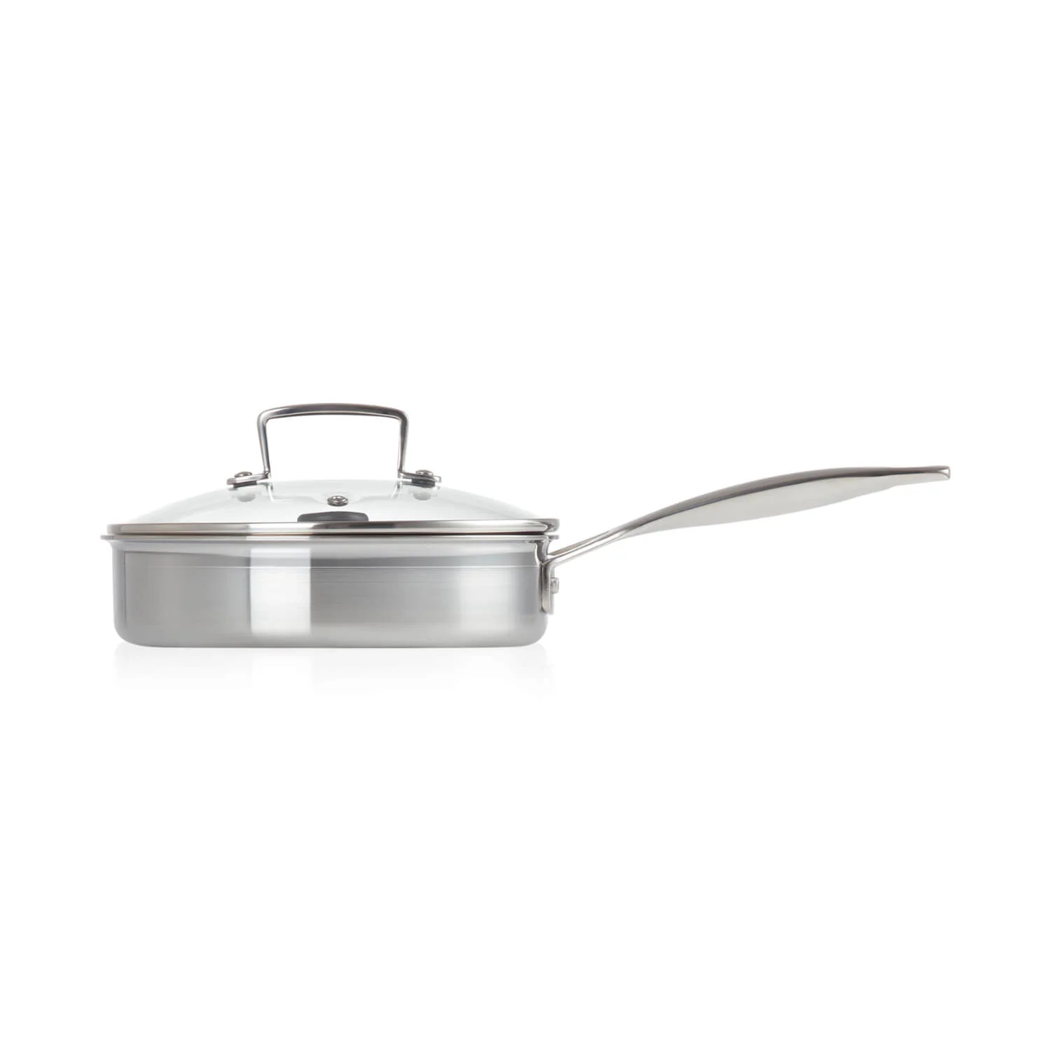 Le Creuset 3-Ply Stainless Steel Saute Pan With Non-Stick Poaching Insert - 20cm - Image 5