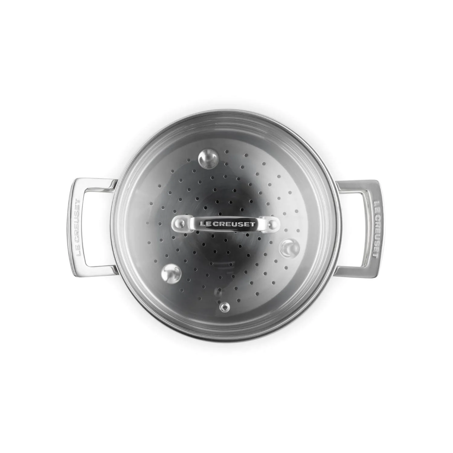 Le Creuset 3-Ply Stainless Steel Casserole with Steamer - 20cm - Image 3