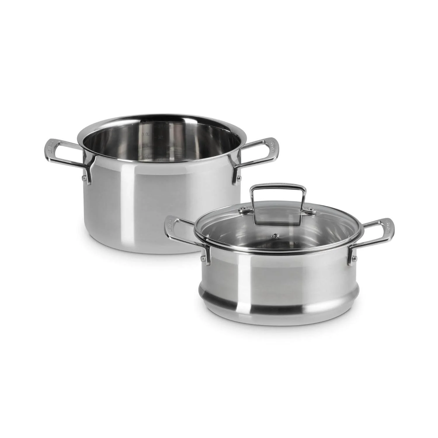 Le Creuset 3-Ply Stainless Steel Casserole with Steamer - 20cm - Image 4
