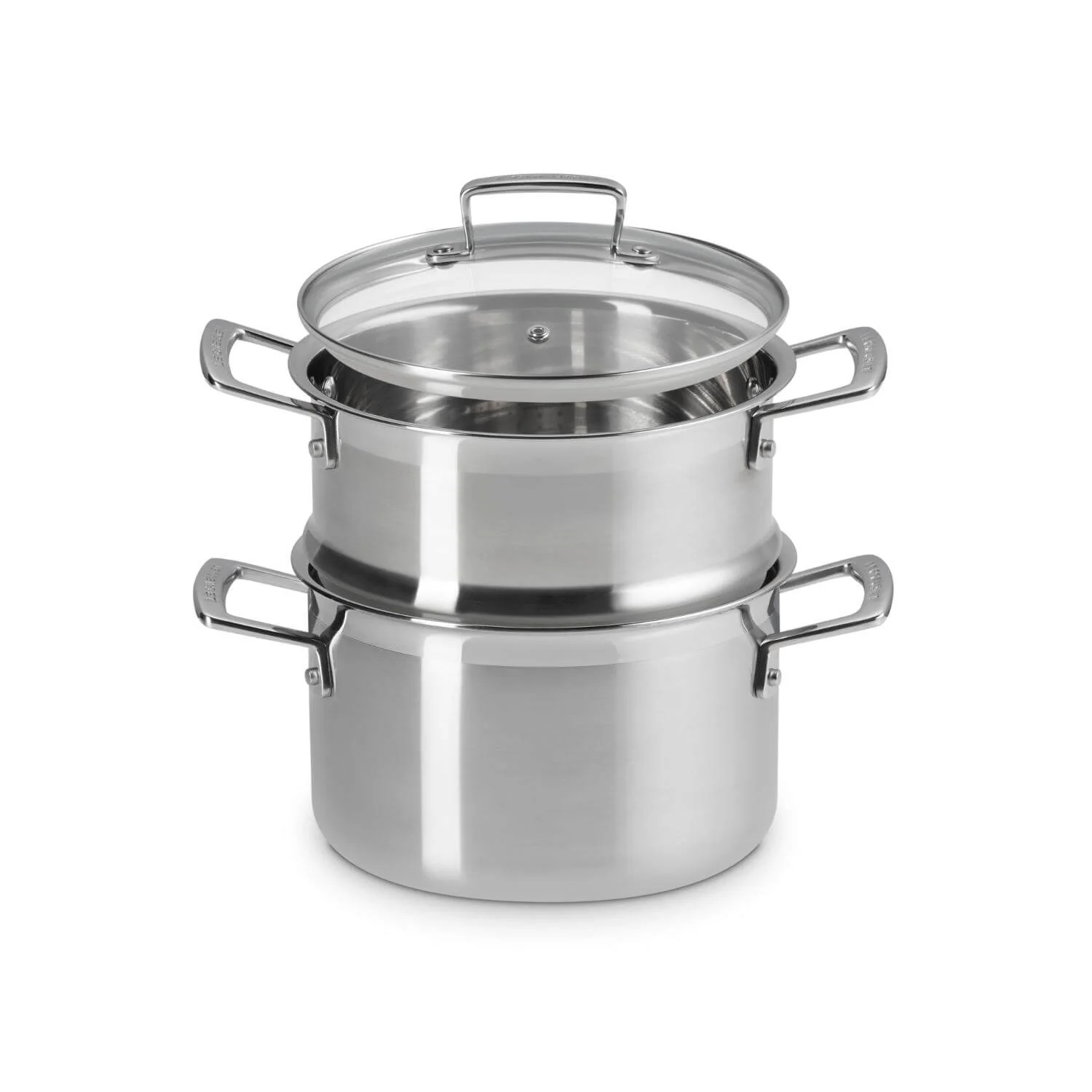 Le Creuset 3-Ply Stainless Steel Casserole with Steamer - 20cm - Image 5