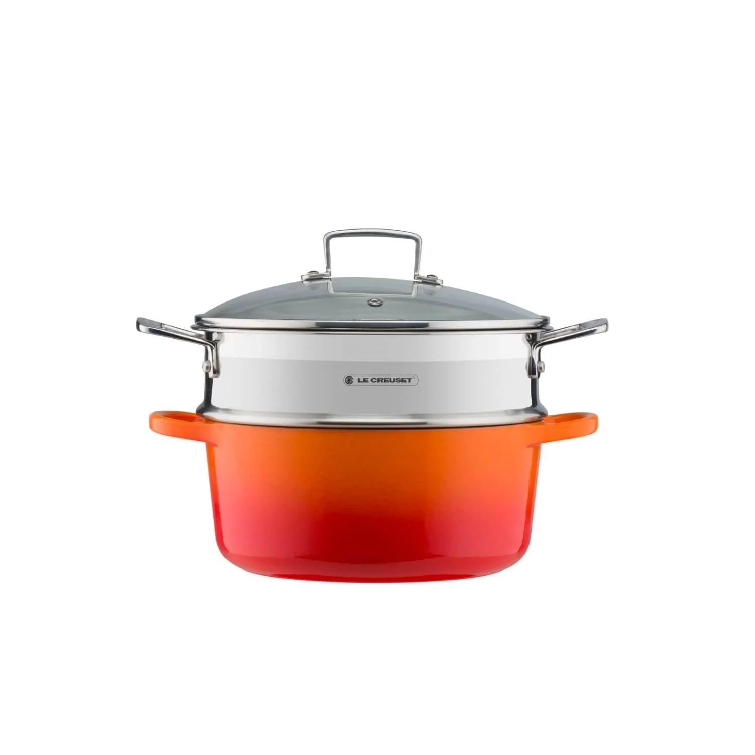 Le Creuset 3-Ply Stainless Steel Multi Steamer With Glass Lid - Large - Image 4