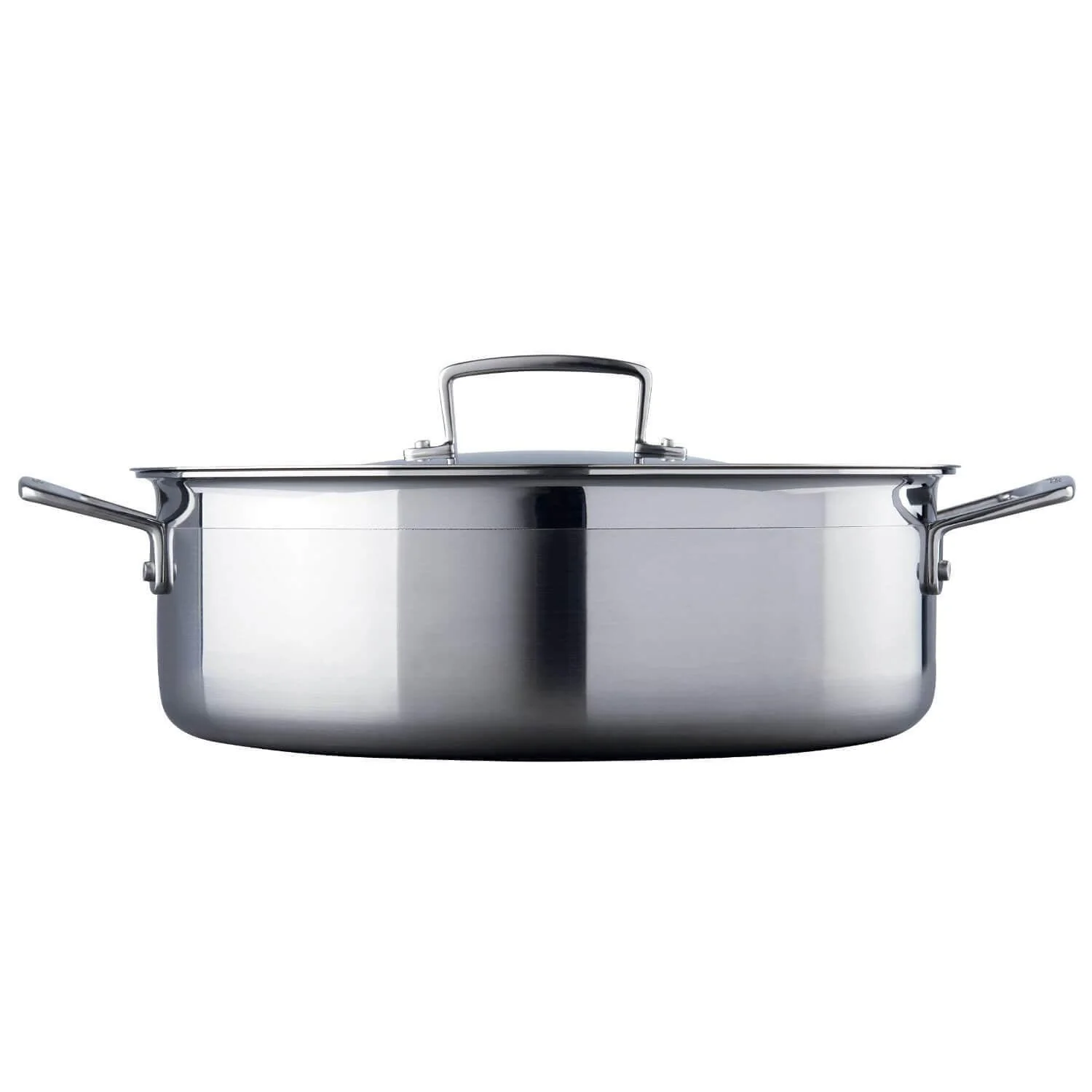 Le Creuset 3-Ply Stainless Steel Sauteuse Pan - 28cm - Image 3
