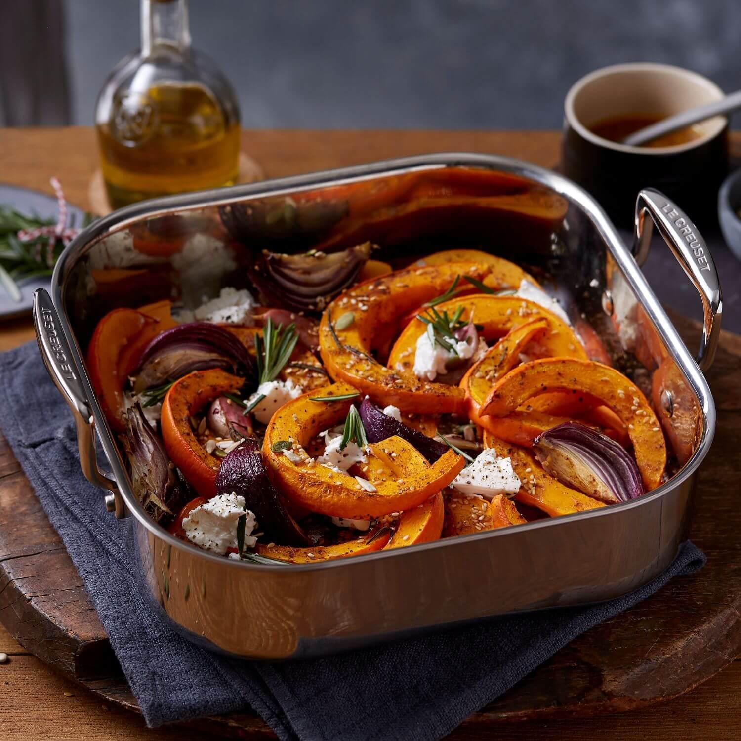 Le Creuset 3-Ply Stainless Steel Square Roaster - 26cm - Image 5