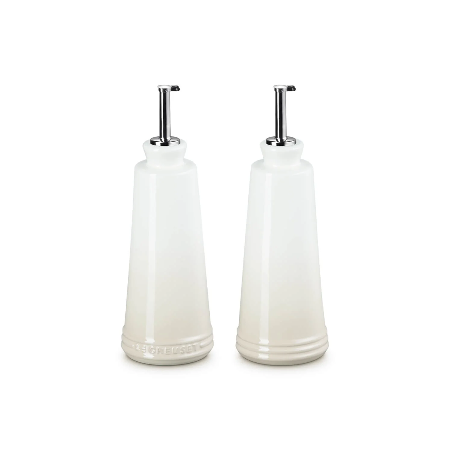 Le Creuset 300ml Stoneware Oil & Vinegar Set - Meringue