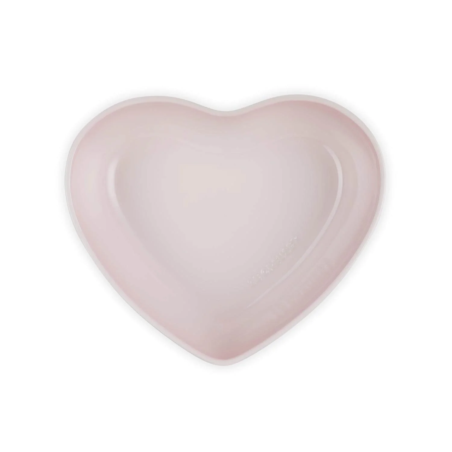 Le Creuset 30cm Heart Stoneware Serving Bowl - Shell Pink - Image 2