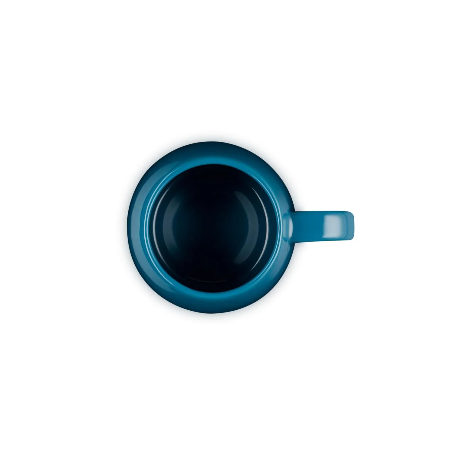 Le Creuset 320ml Stoneware Coupe Sphere Mug - Deep Teal - Image 3