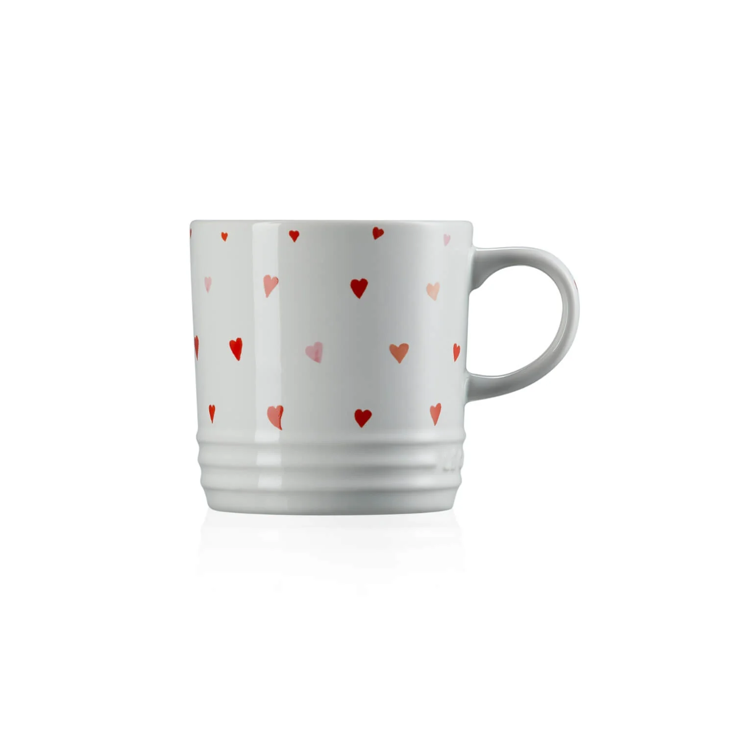 Le Creuset 350ml Stoneware Heart Decal White Mug - Image 2