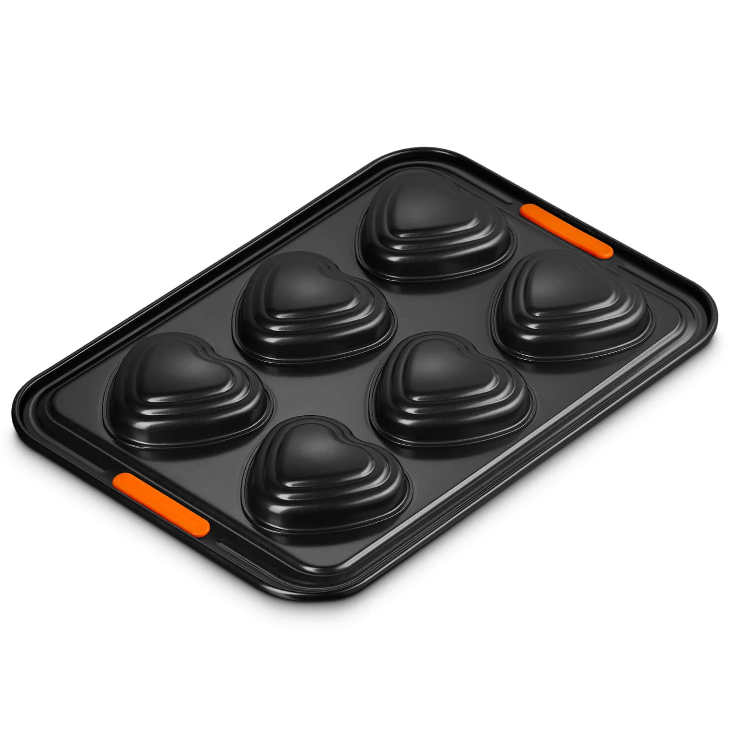 Le Creuset 6-Cup Non-Stick Tiered Heart Muffin Tray - Image 3