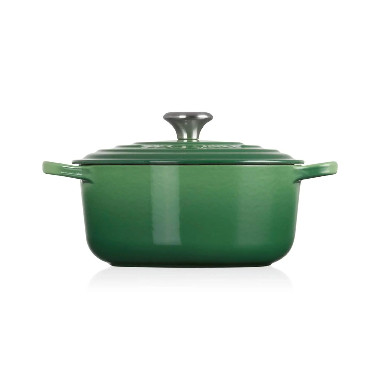 Le Creuset Signature Cast Iron 20cm Round Casserole - Bamboo Green - Image 3