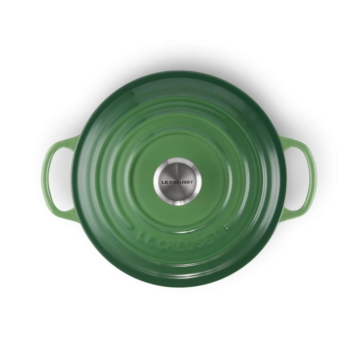 Le Creuset Signature Cast Iron 24cm Round Casserole  - Bamboo Green - Image 4