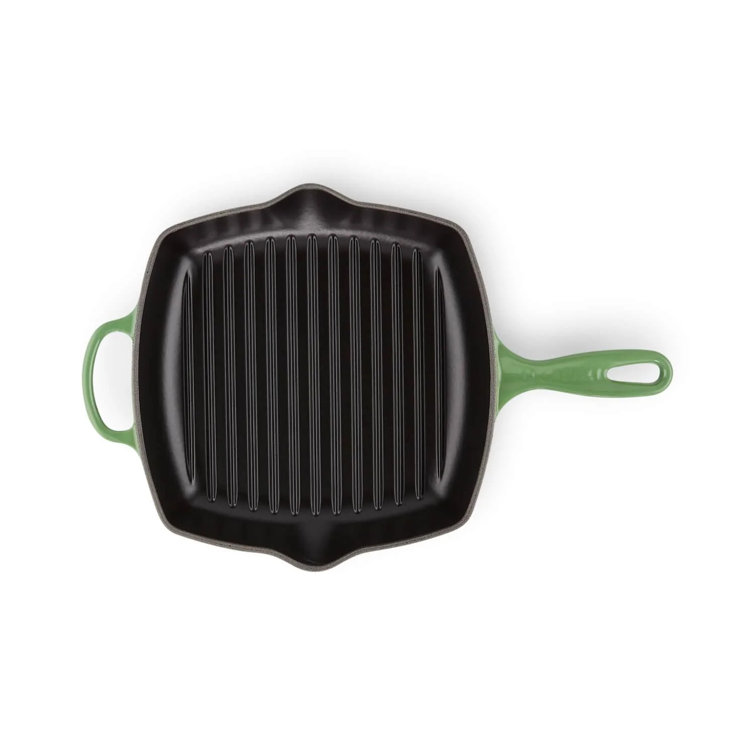 Le Creuset Signature Cast Iron 26cm Square Grillit - Bamboo Green - Image 4