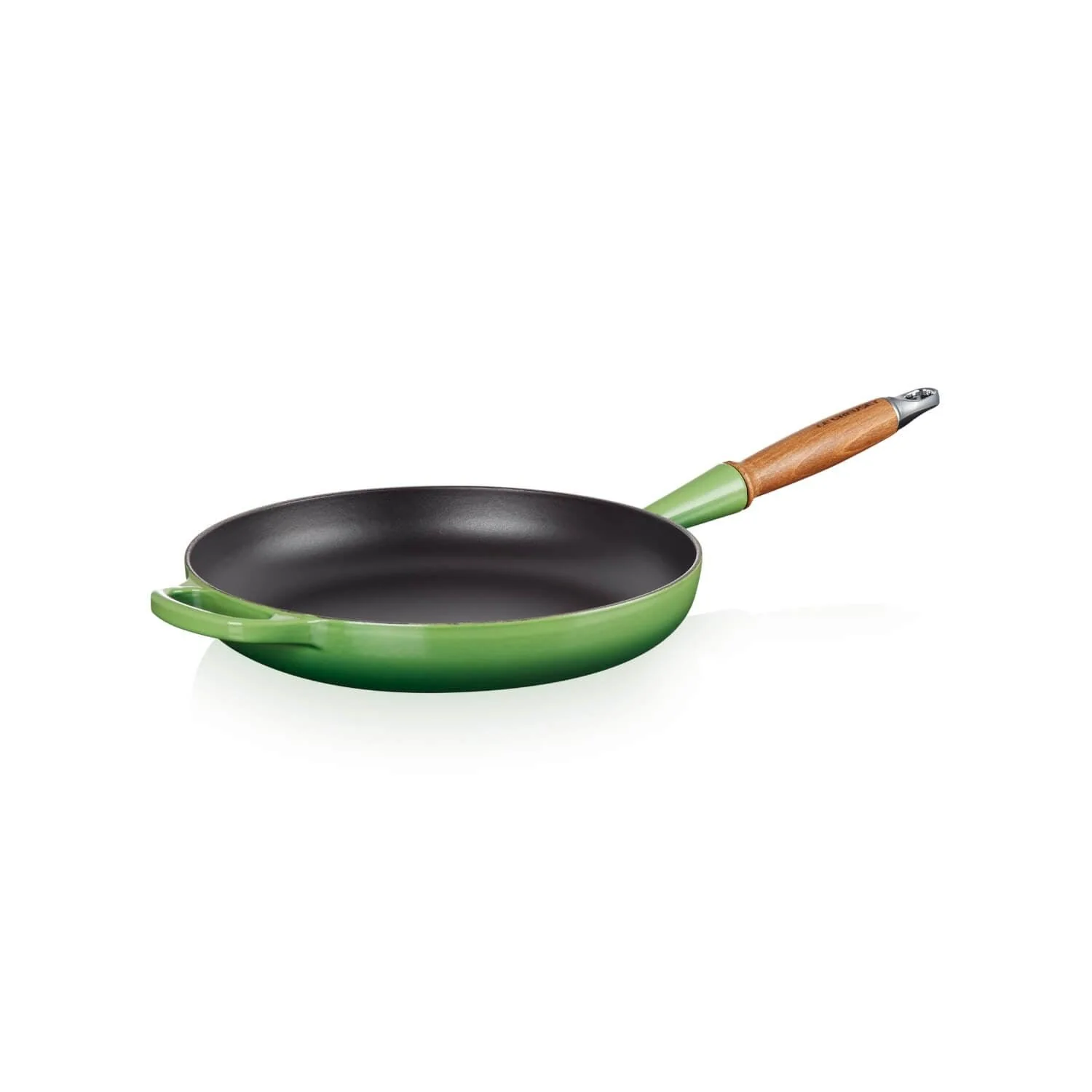 Le Creuset Signature Cast Iron 28cm Frying Pan - Bamboo Green - Image 2